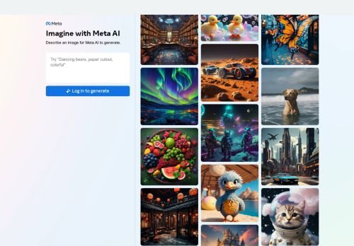 Imagine with Meta AI logo